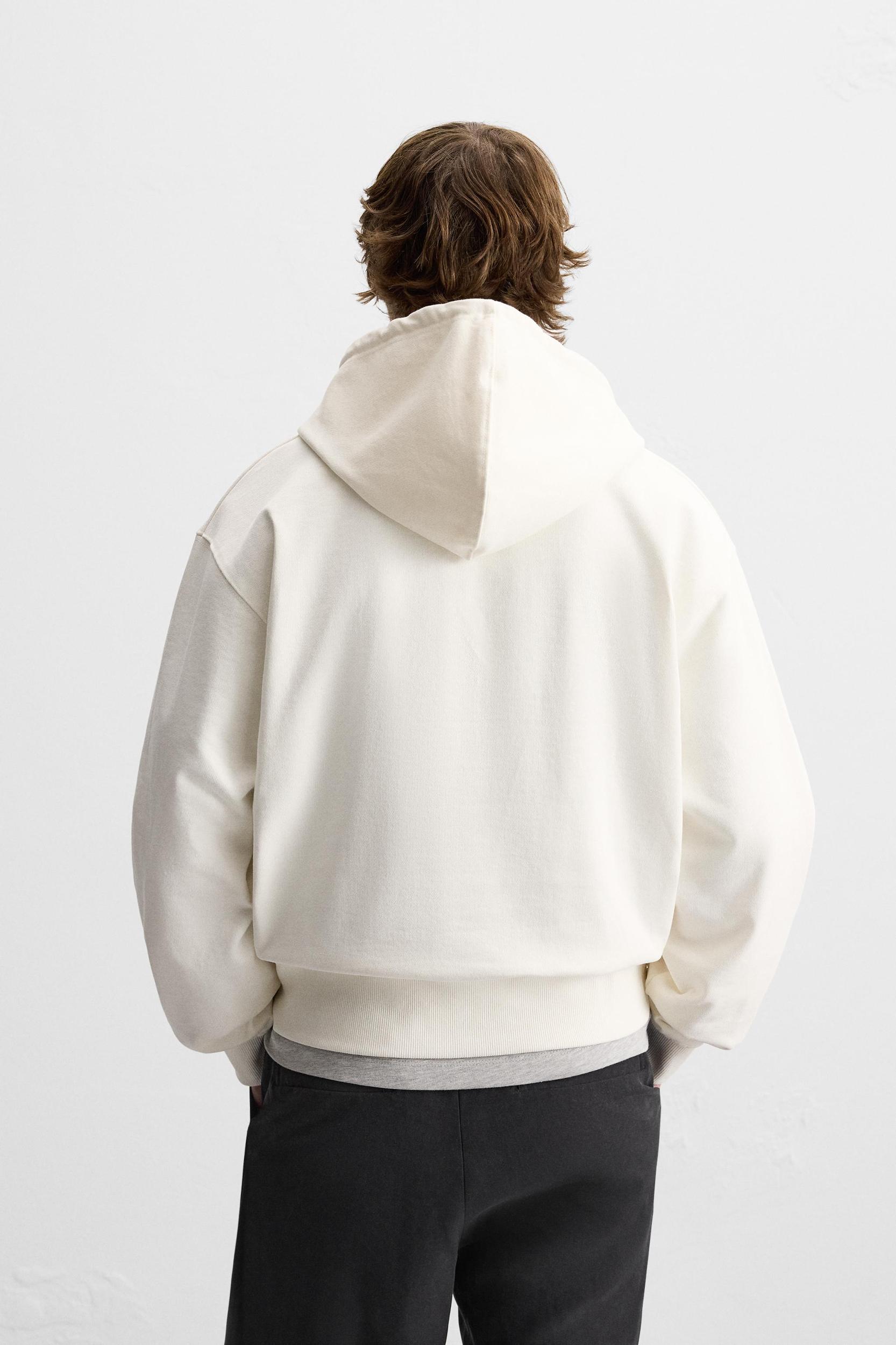 HOODED CREWNECK SWEATSHIRT Product Image