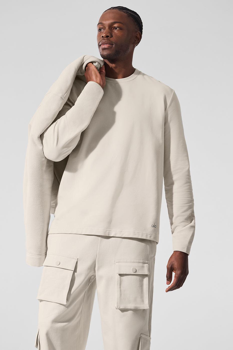 Double Take Long Sleeve Crew - Bone Male Product Image