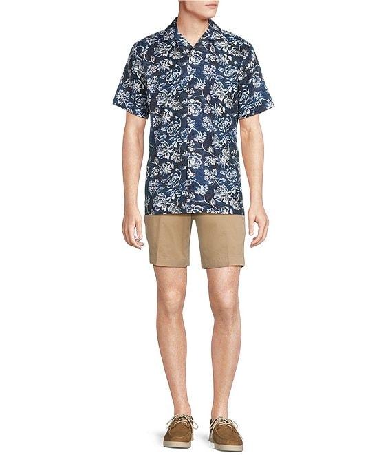 Cremieux Blue Label St. Tropez Collection Floral Print Short Sleeve Woven Camp Shirt Product Image