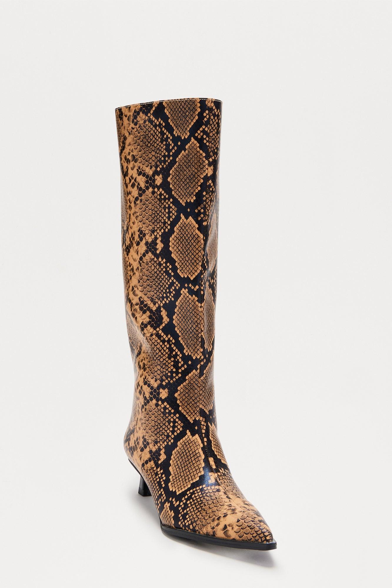 Mojave Desert Kitten Heel Boots - Tan/Multi Female Product Image