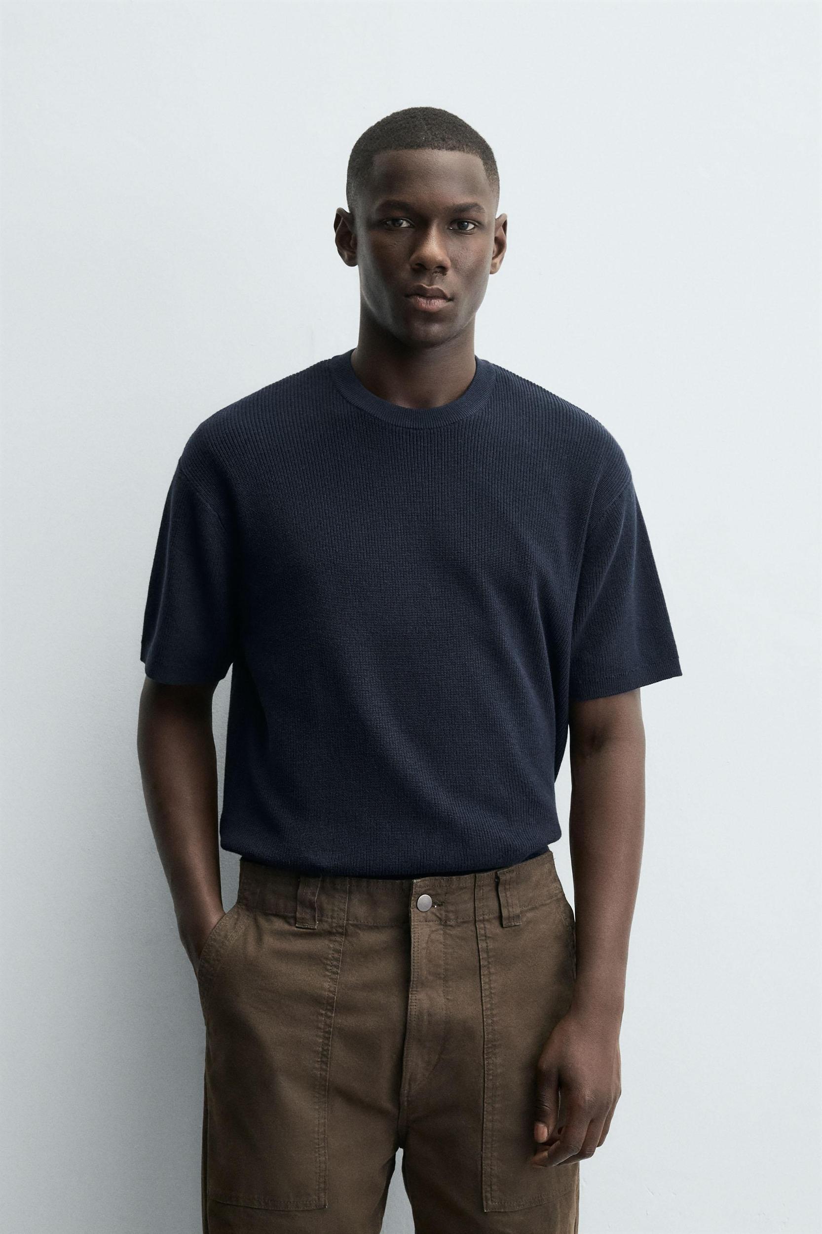 PURL KNIT T-SHIRT Product Image