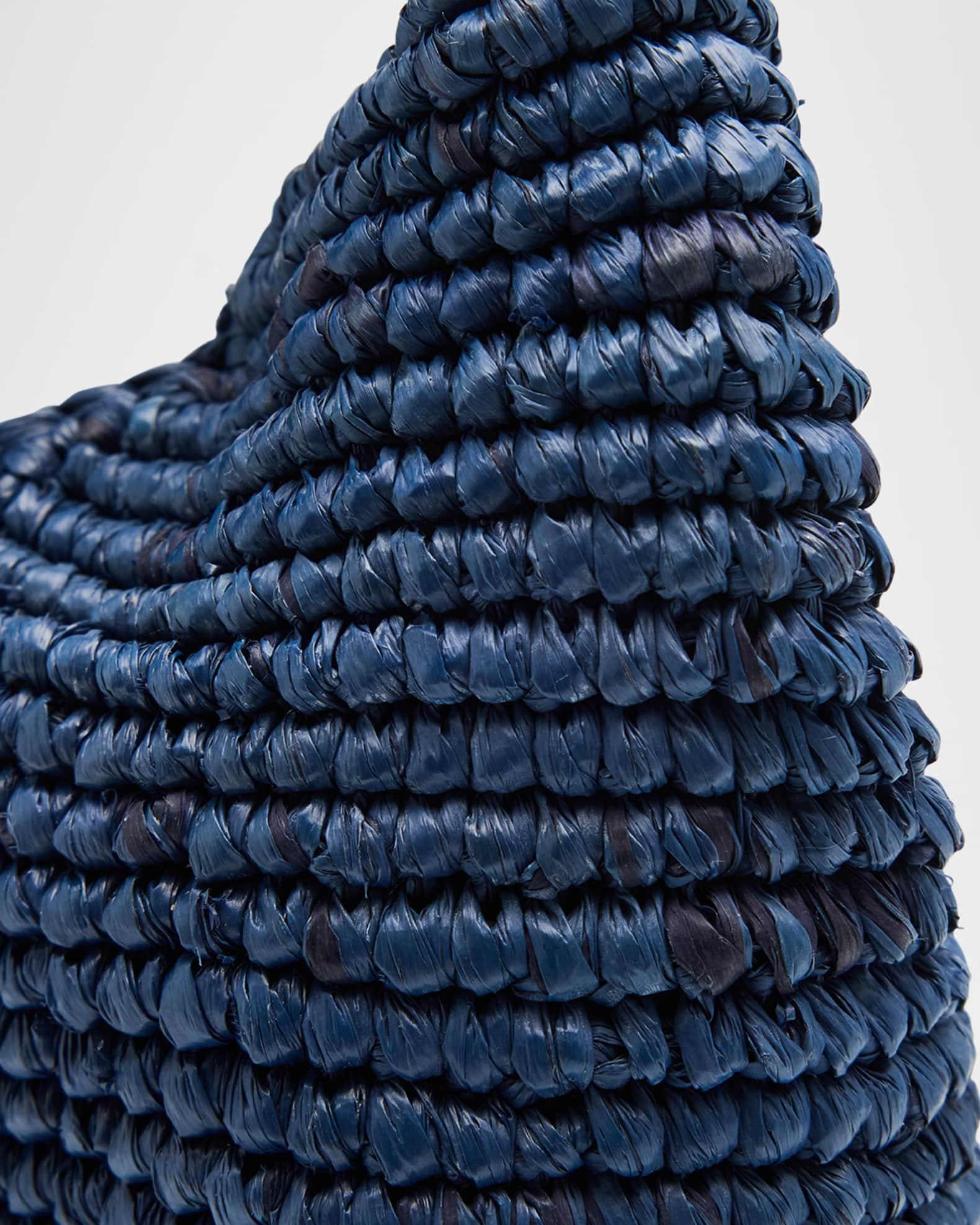 Half Moon Raffia Top-Handle Bag Product Image