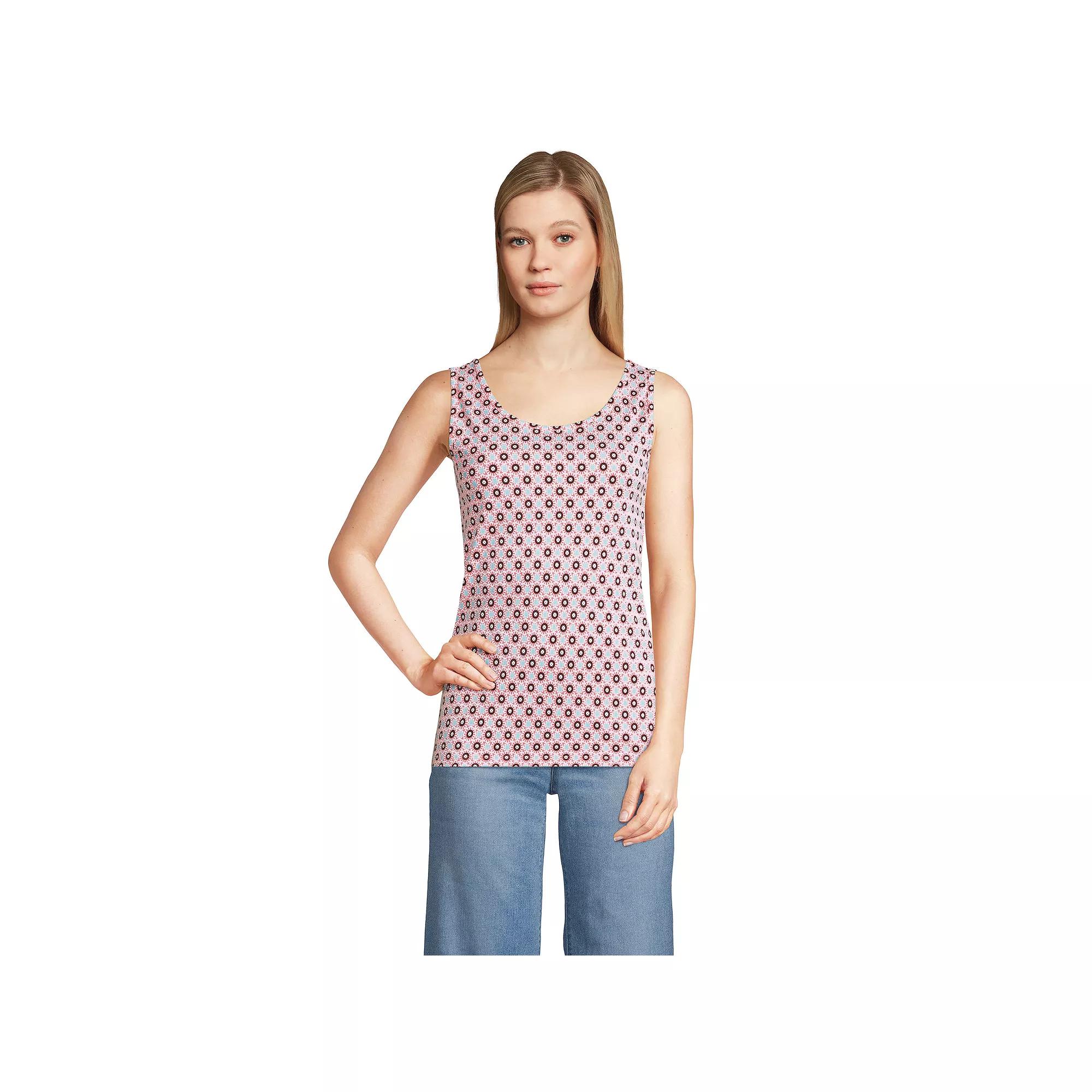 Women's Lands' End Cotton Tank Top,  Product Image