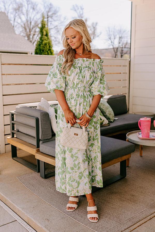 Honeysuckle Fields Floral Midi Dress Product Image