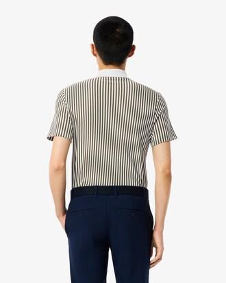 Heat Regulating Striped Golf Polo Shirt Product Image