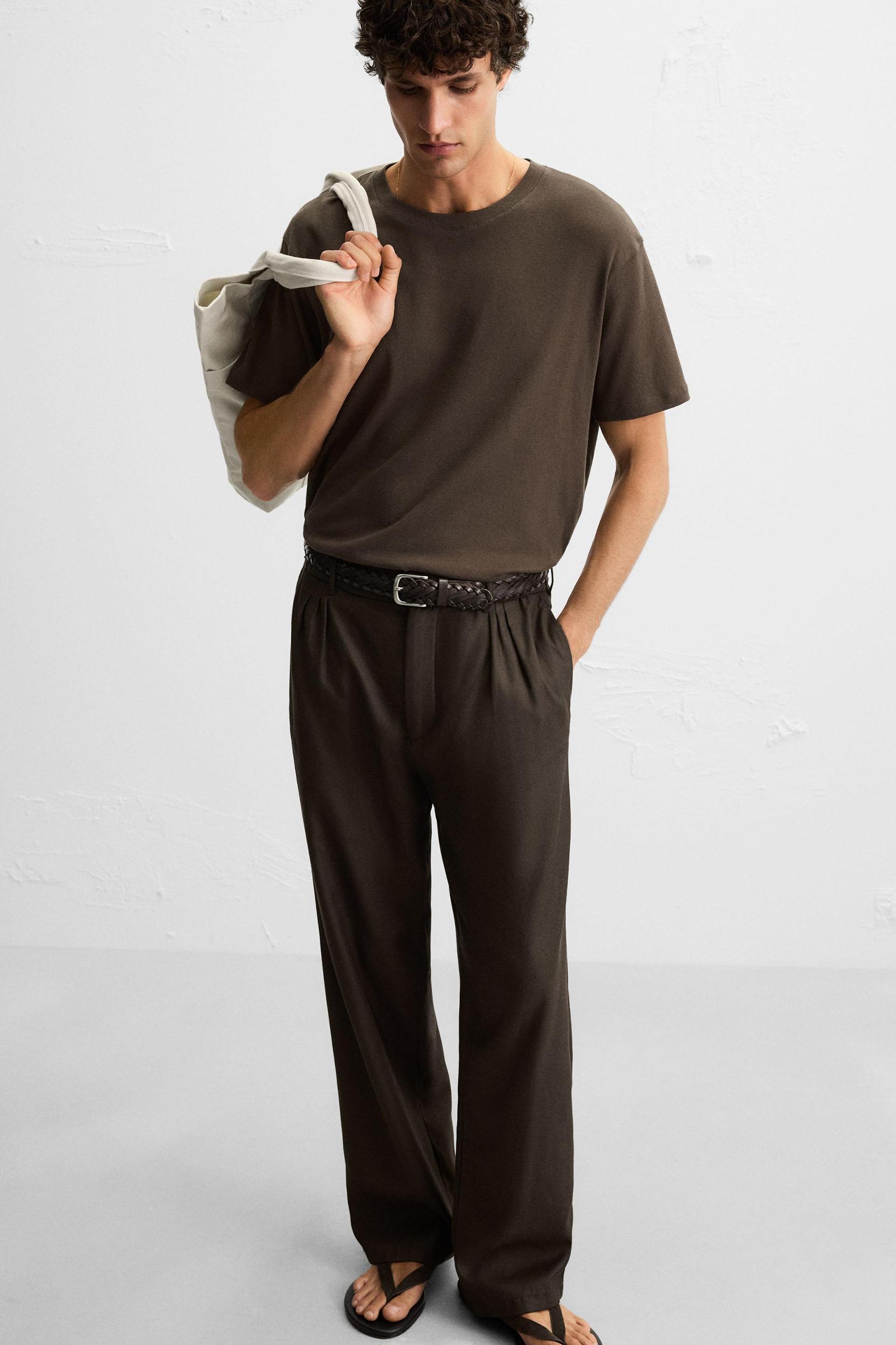 TEXTURED COTTON T-SHIRT Product Image