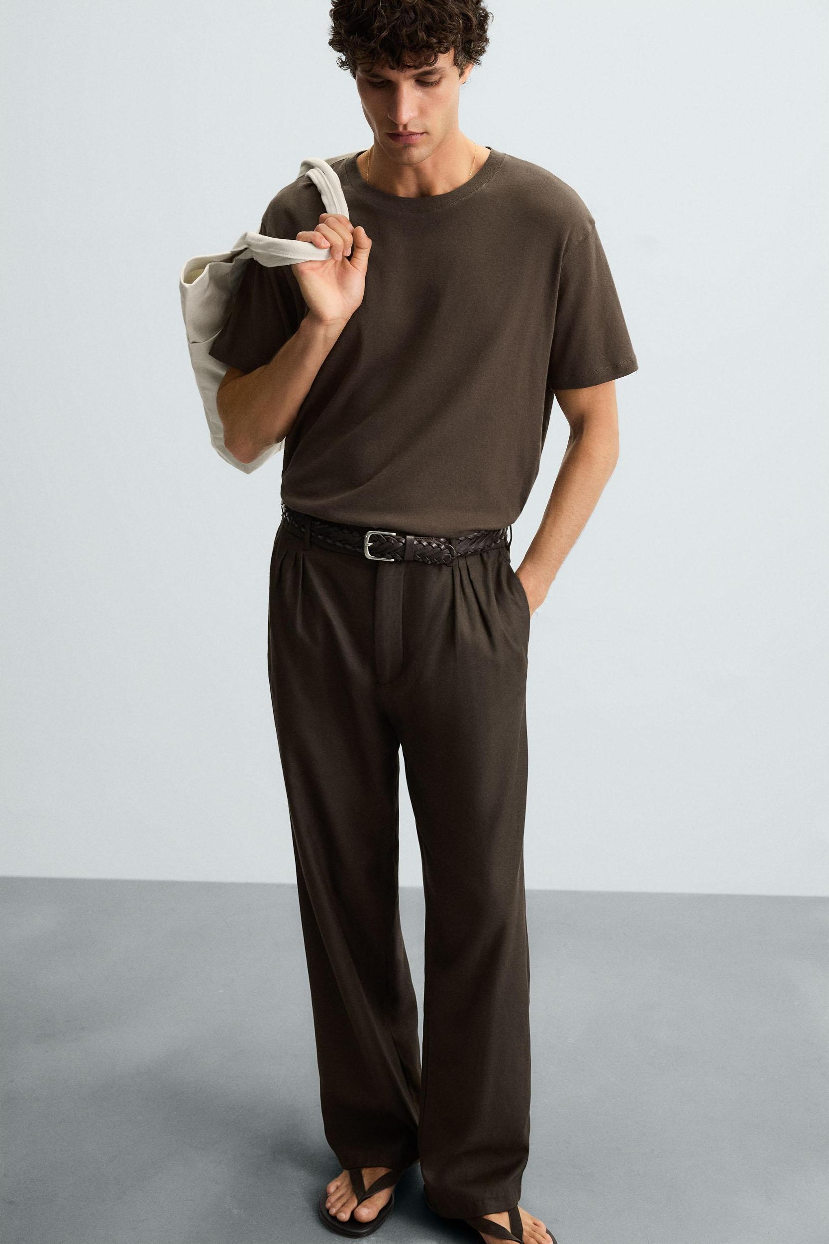 TEXTURED COTTON T-SHIRT Product Image