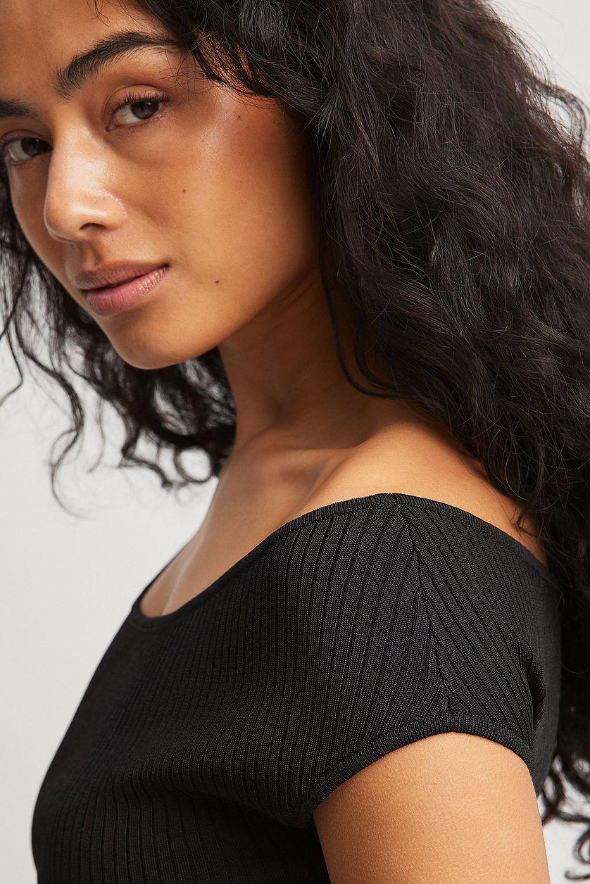 Offshoulder Knitted Mini Dress Product Image