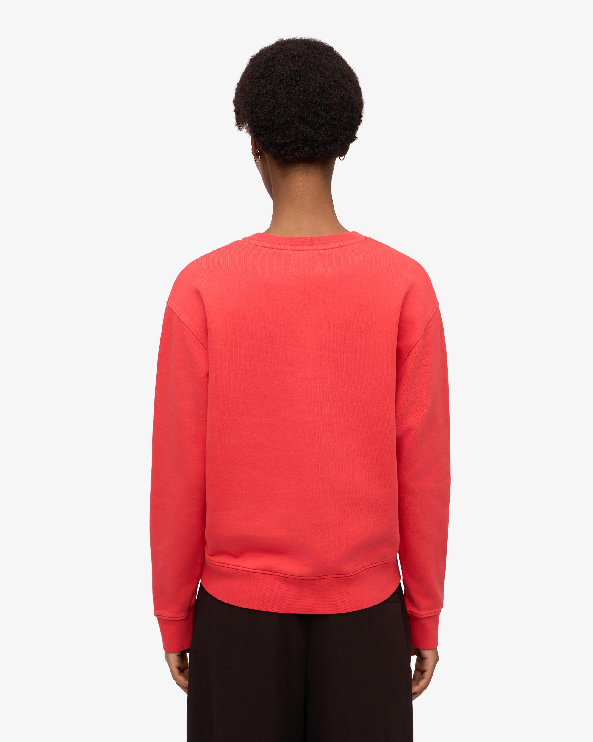 Women Classic Organic Crew - Red Tangerine Product Image