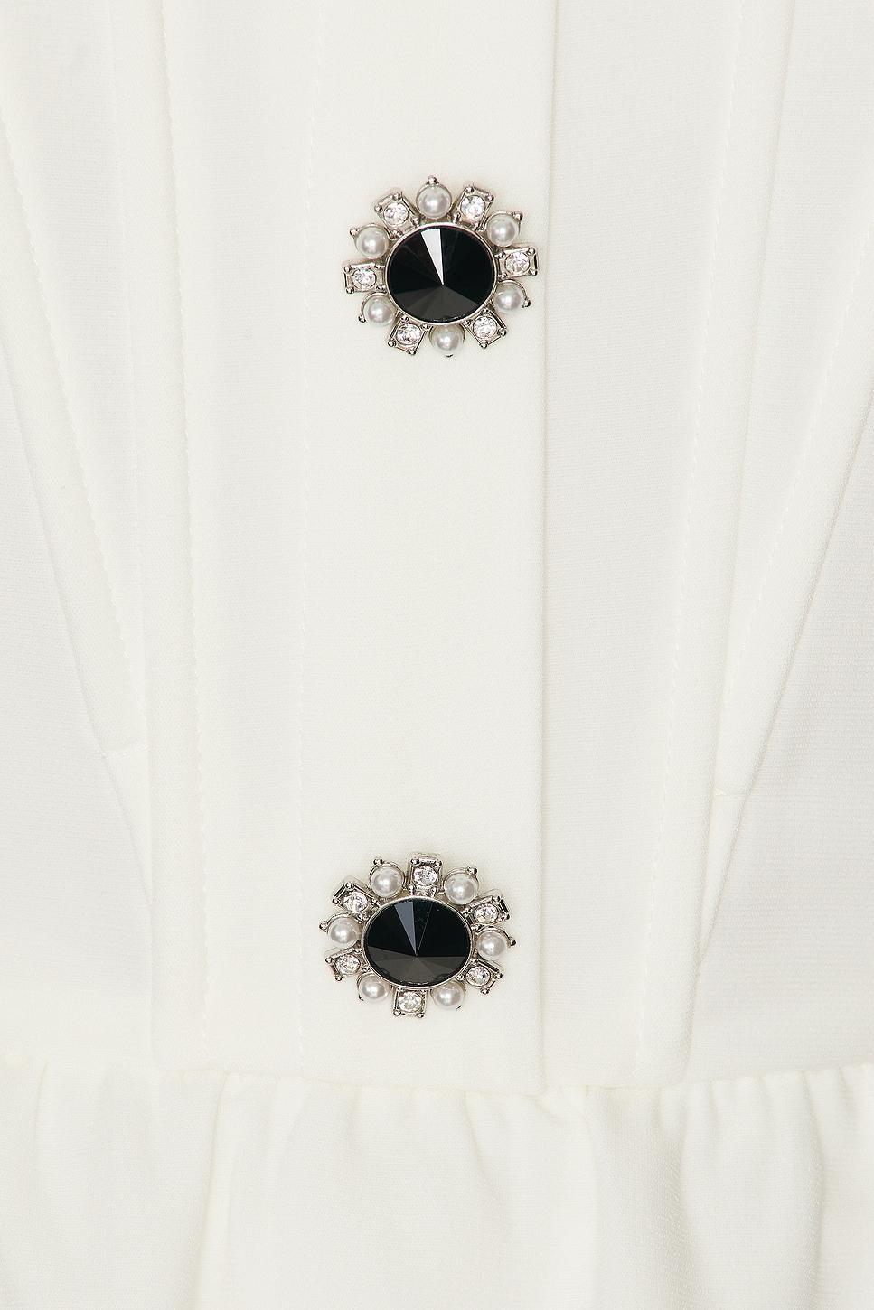 Crepe Button Midi Dress Product Image