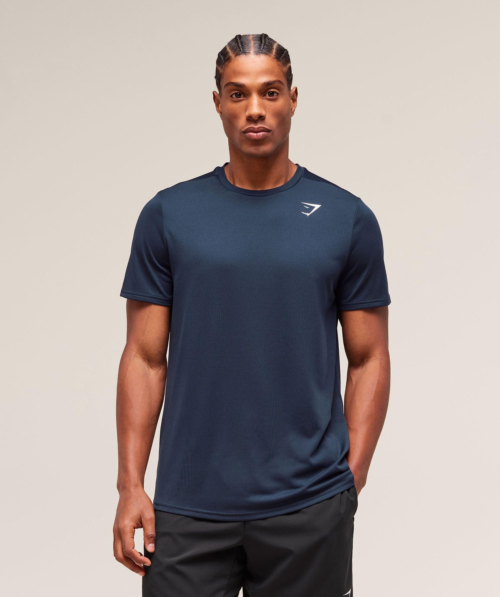Gymshark Arrival Regular Fit T-Shirt - Navy Male Product Image