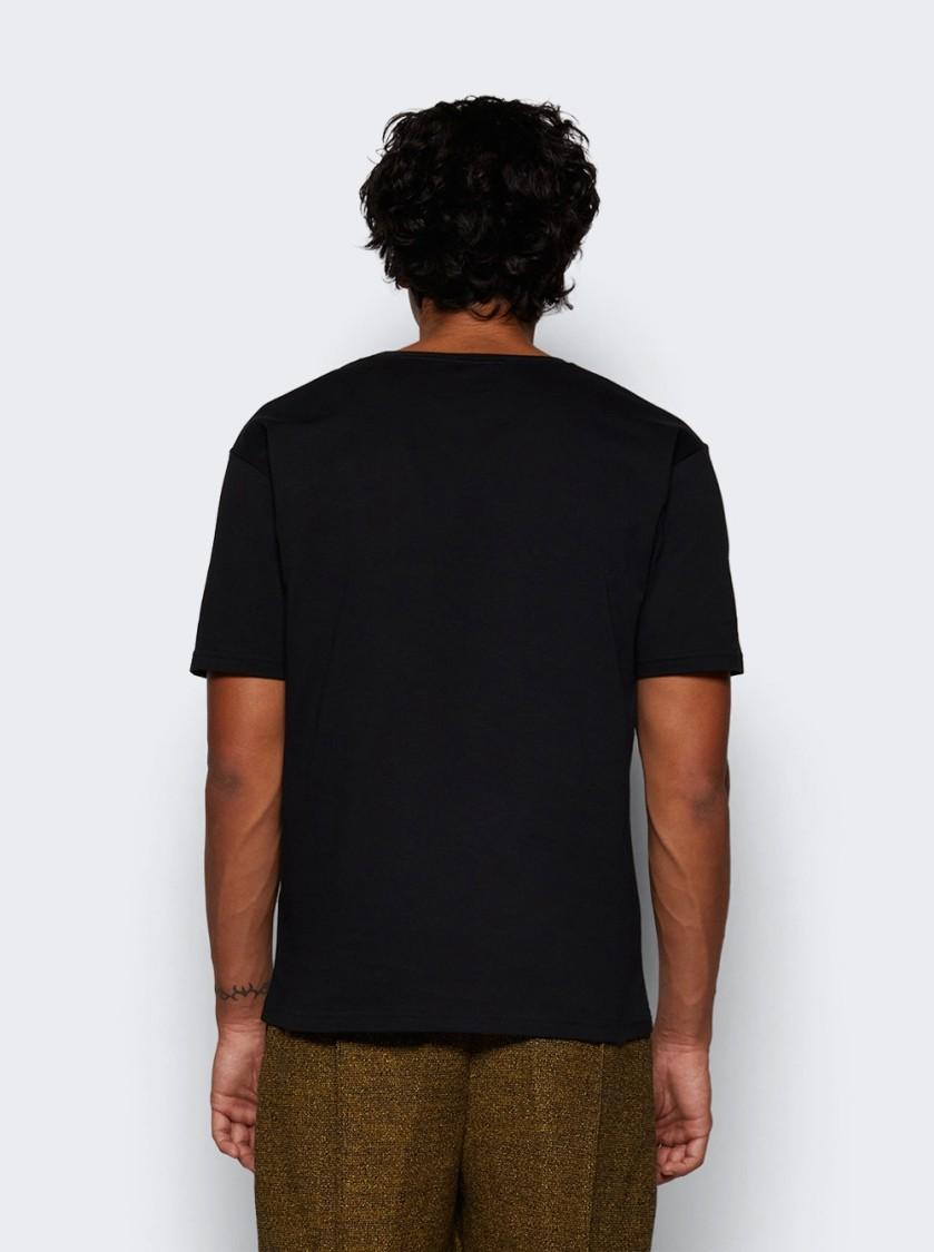 VALENTINO Crew Neck Short Sleeves T-shirts In Black Product Image