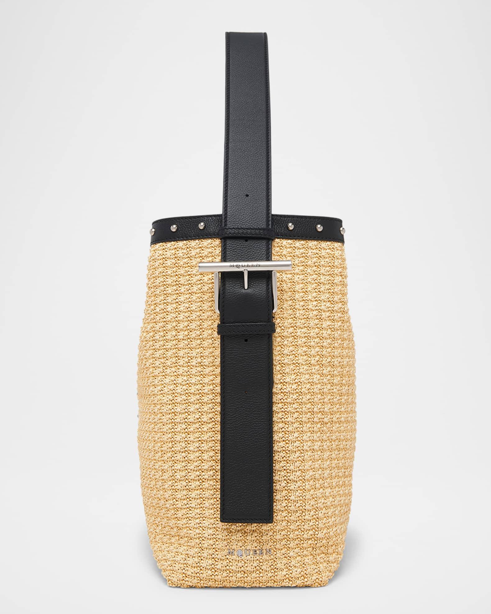 Sling Studded Raffia Shoulder Bag Product Image