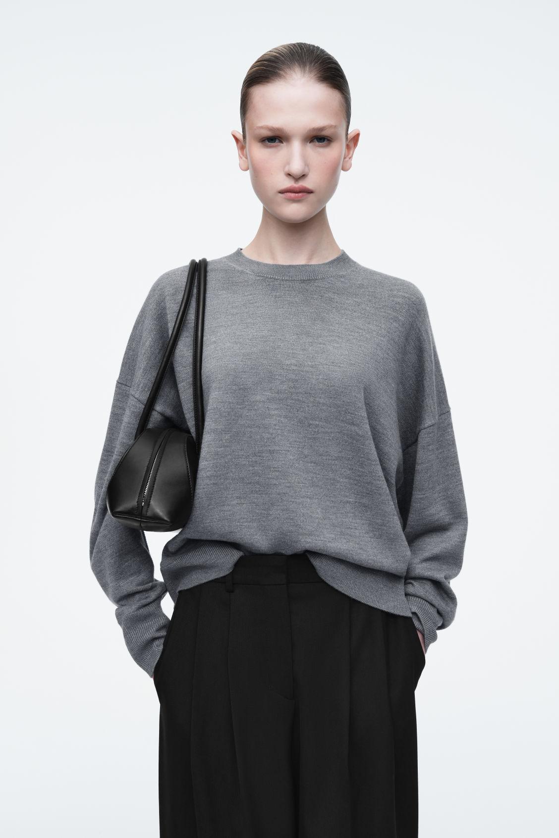 MERINO WOOL CREW-NECK SWEATER Product Image