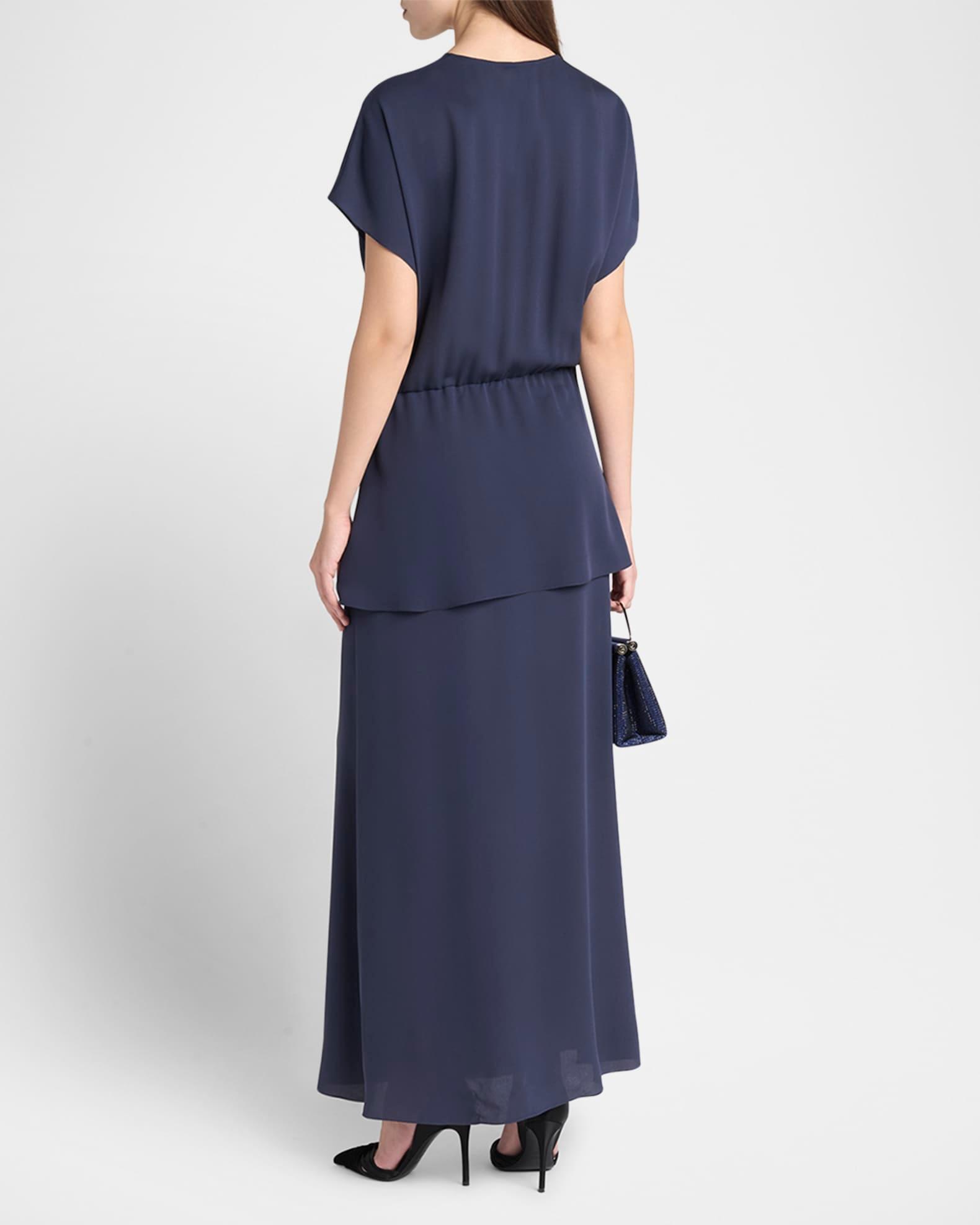 Tiered Soft Silk Gown Product Image