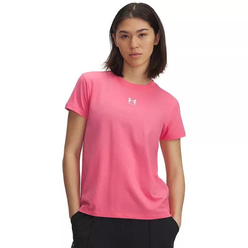 Women's Under Armour Rival Core Short Sleeve Tee,  Product Image