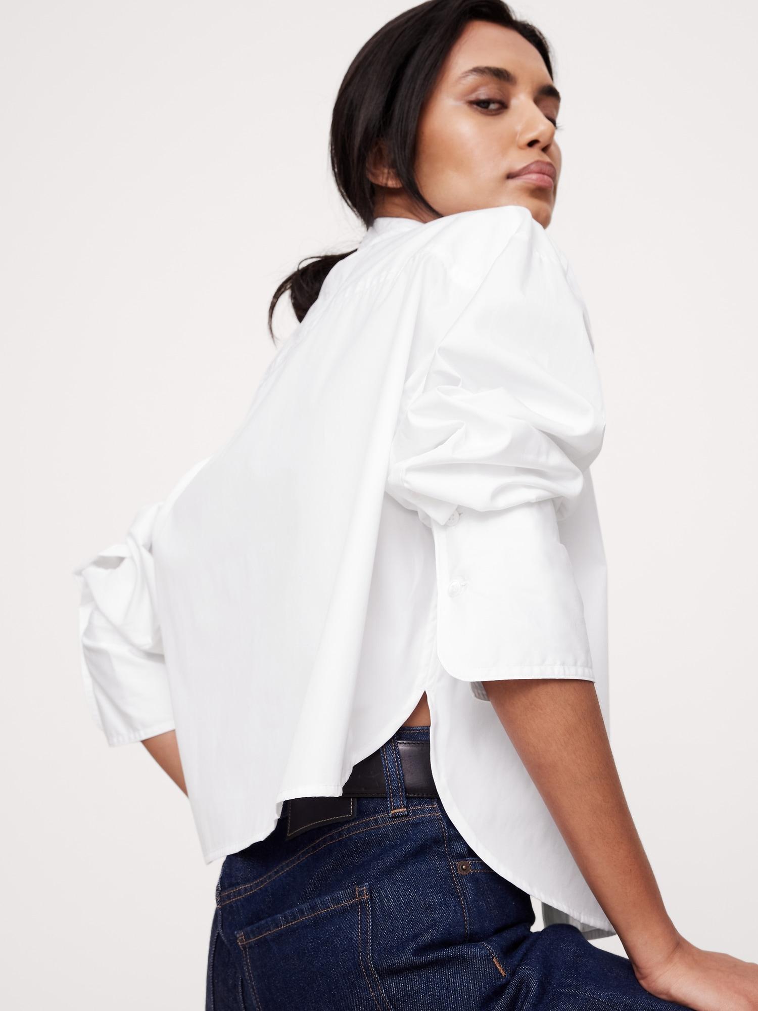 The Boxy Crop Shirt Product Image