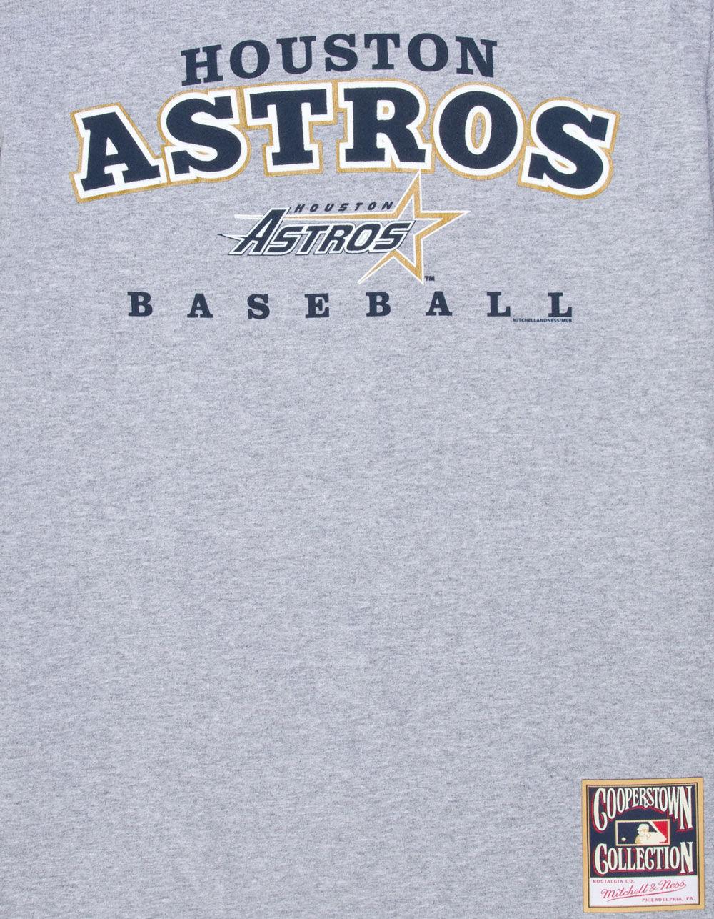 MITCHELL & NESS Houston Astros Foul Ball Mens Tee - HEATHER GRAY Product Image