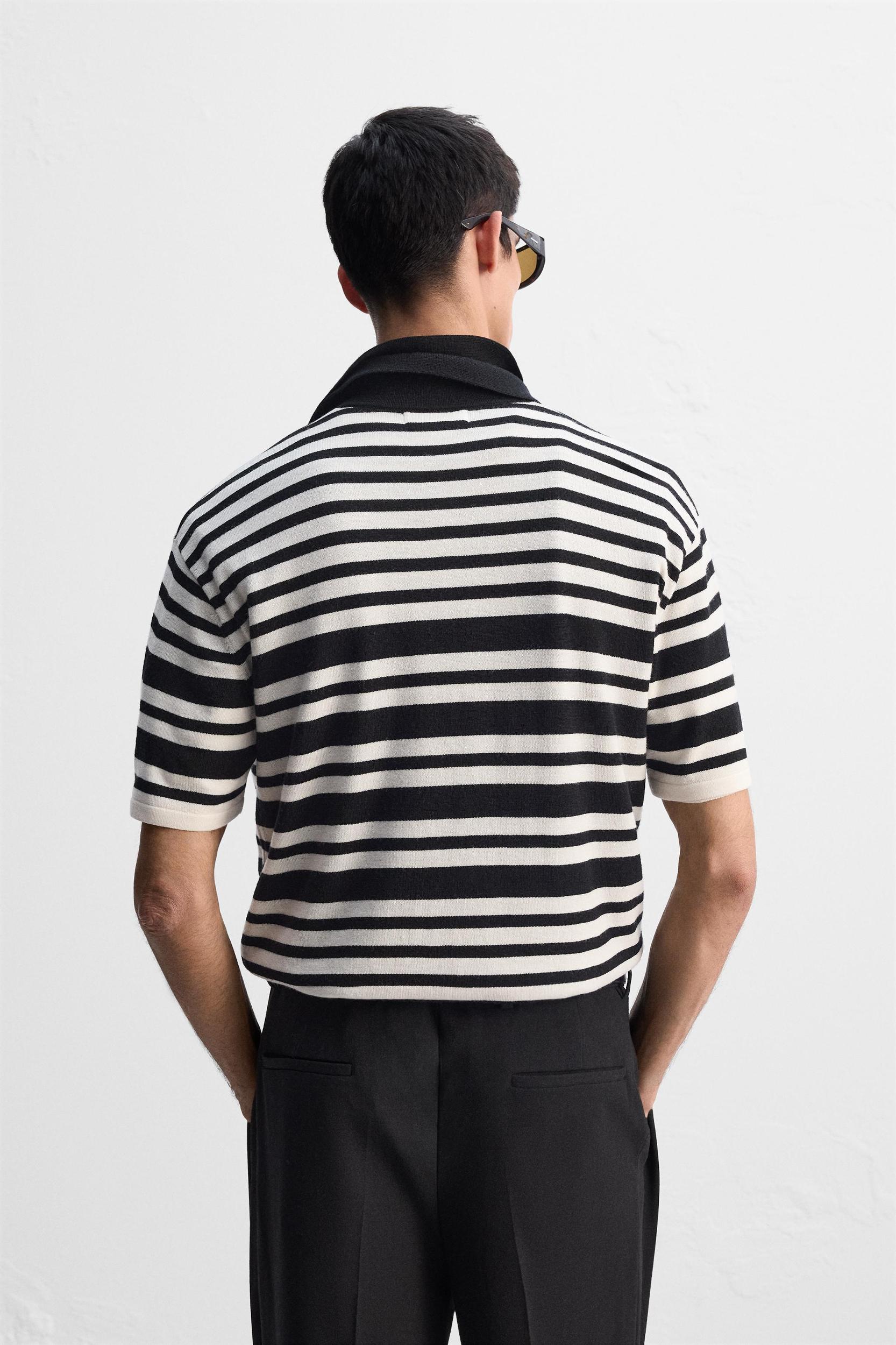 LIMITED EDITION STRIPED KNIT POLO Product Image