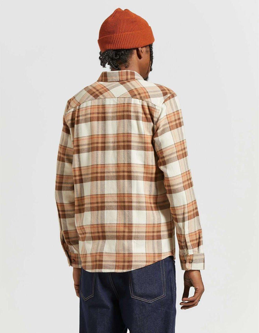 BRIXTON Bowery Mens Flannel - NAVY Product Image