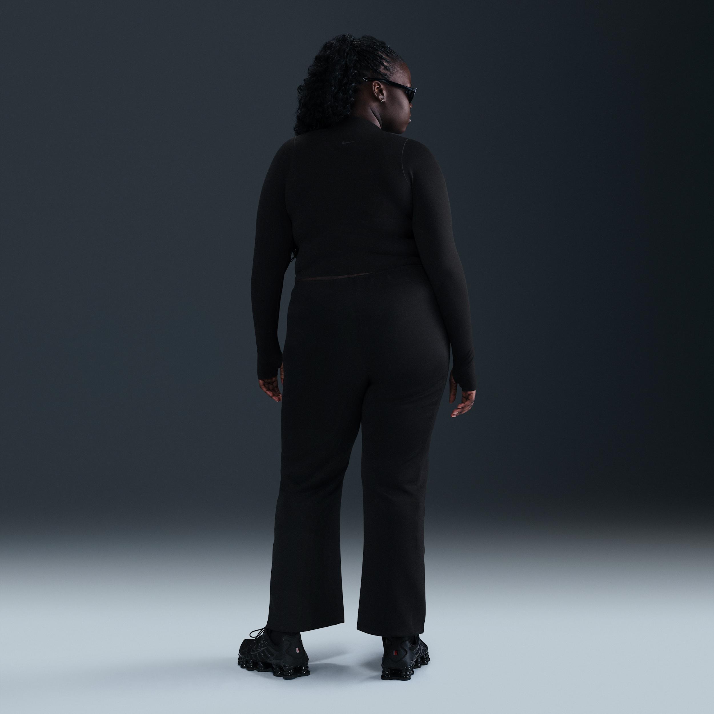 Womens Nike Sportswear Windrunner Mid-Rise Slim Knit Pants (Plus Size) | HJ1018-010 Product Image