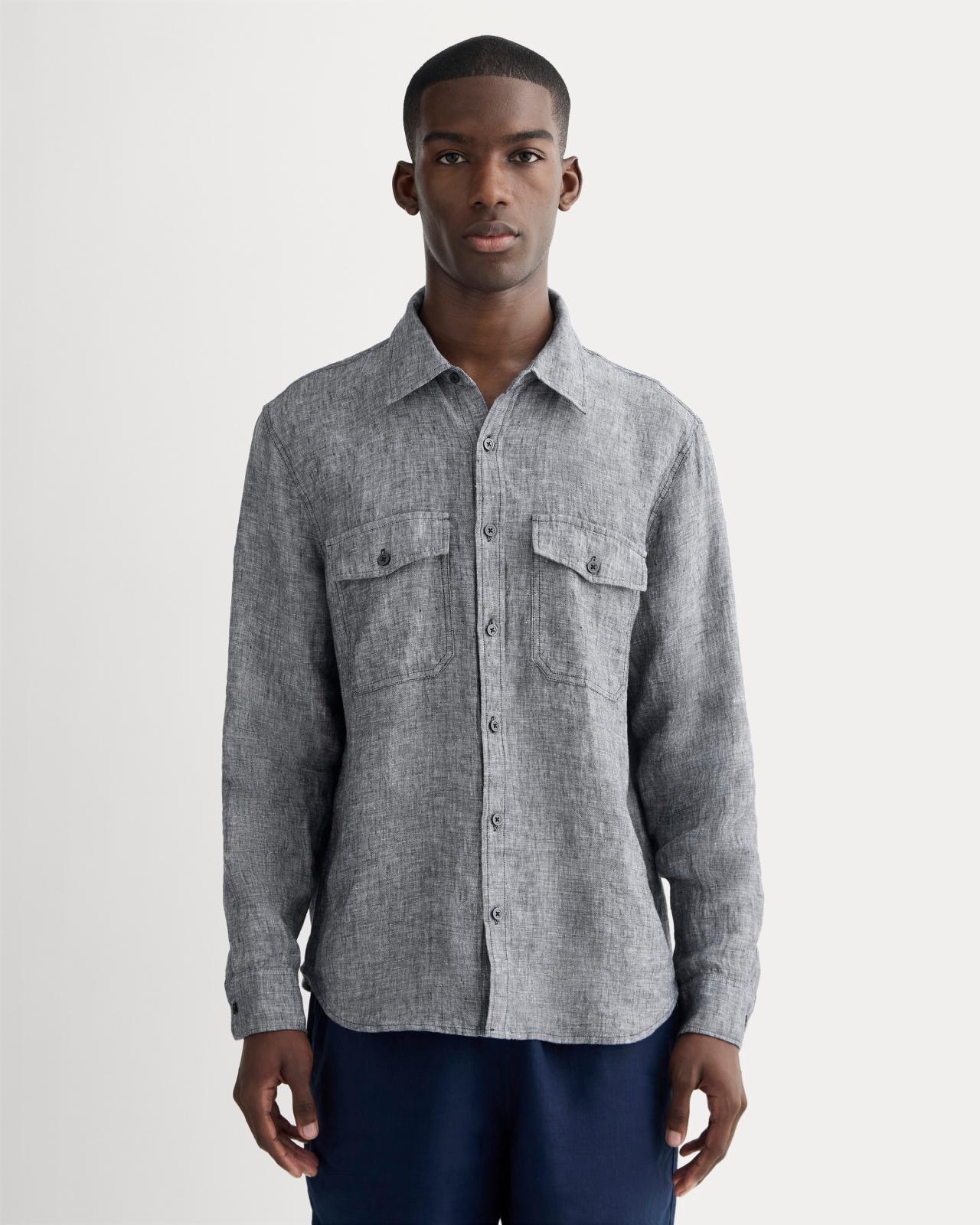 Mens Linen Utility Shirt by Everlane Product Image