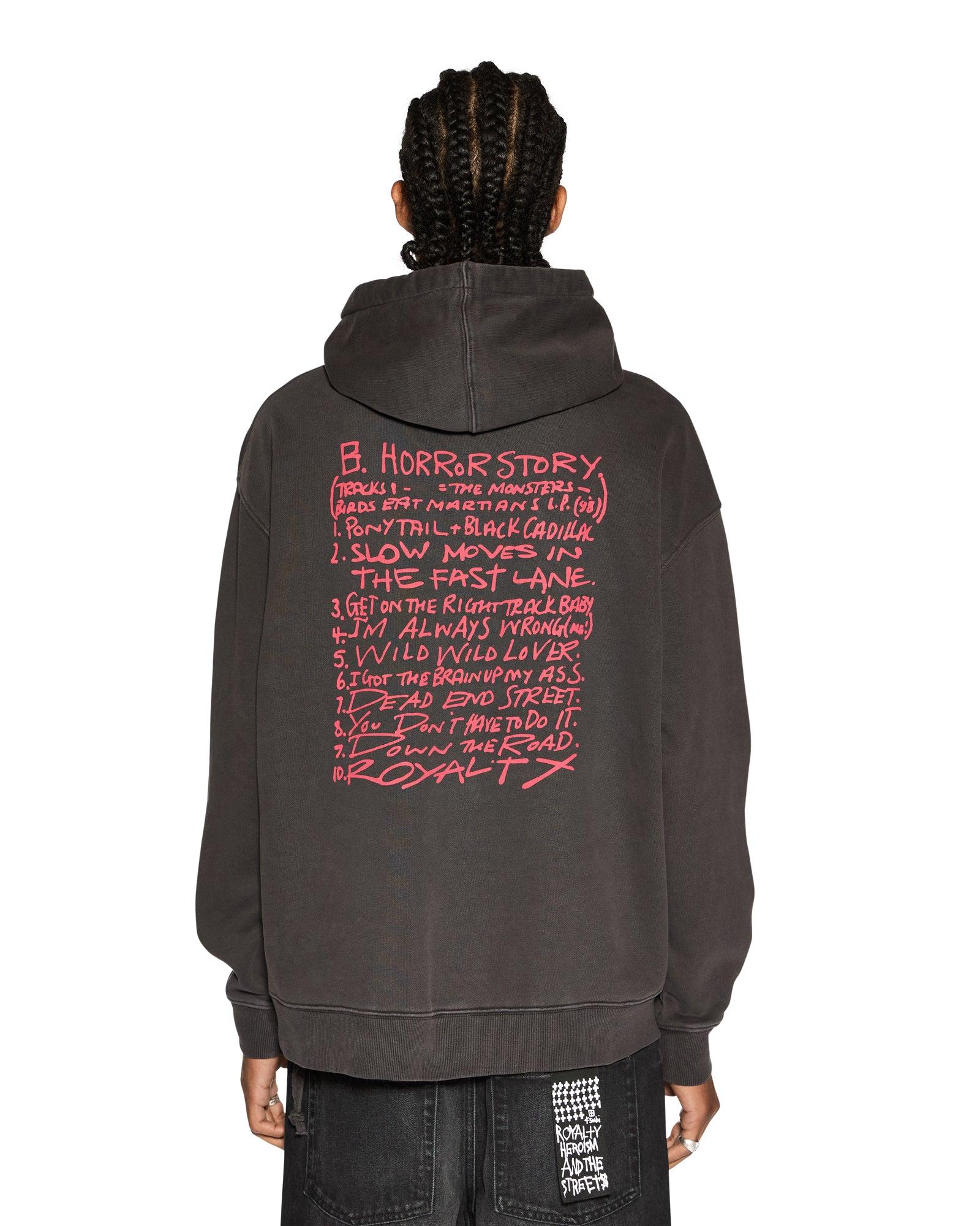 HIT LIST BIGGIE HOODIE FADED BLACK Male Product Image