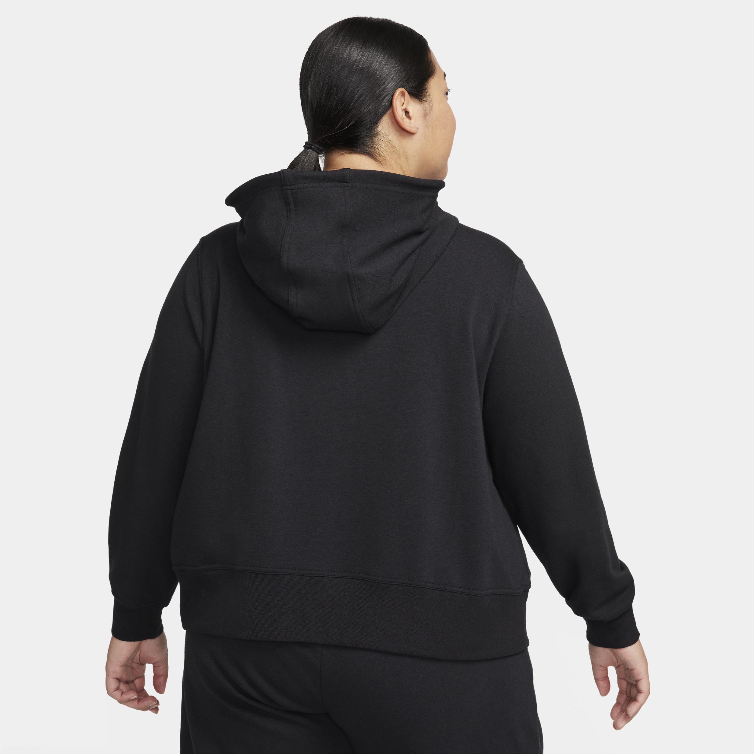 Nike Womens Dri-FIT One Full-Zip French Terry Hoodie (Plus Size) | FB5202-010 Product Image