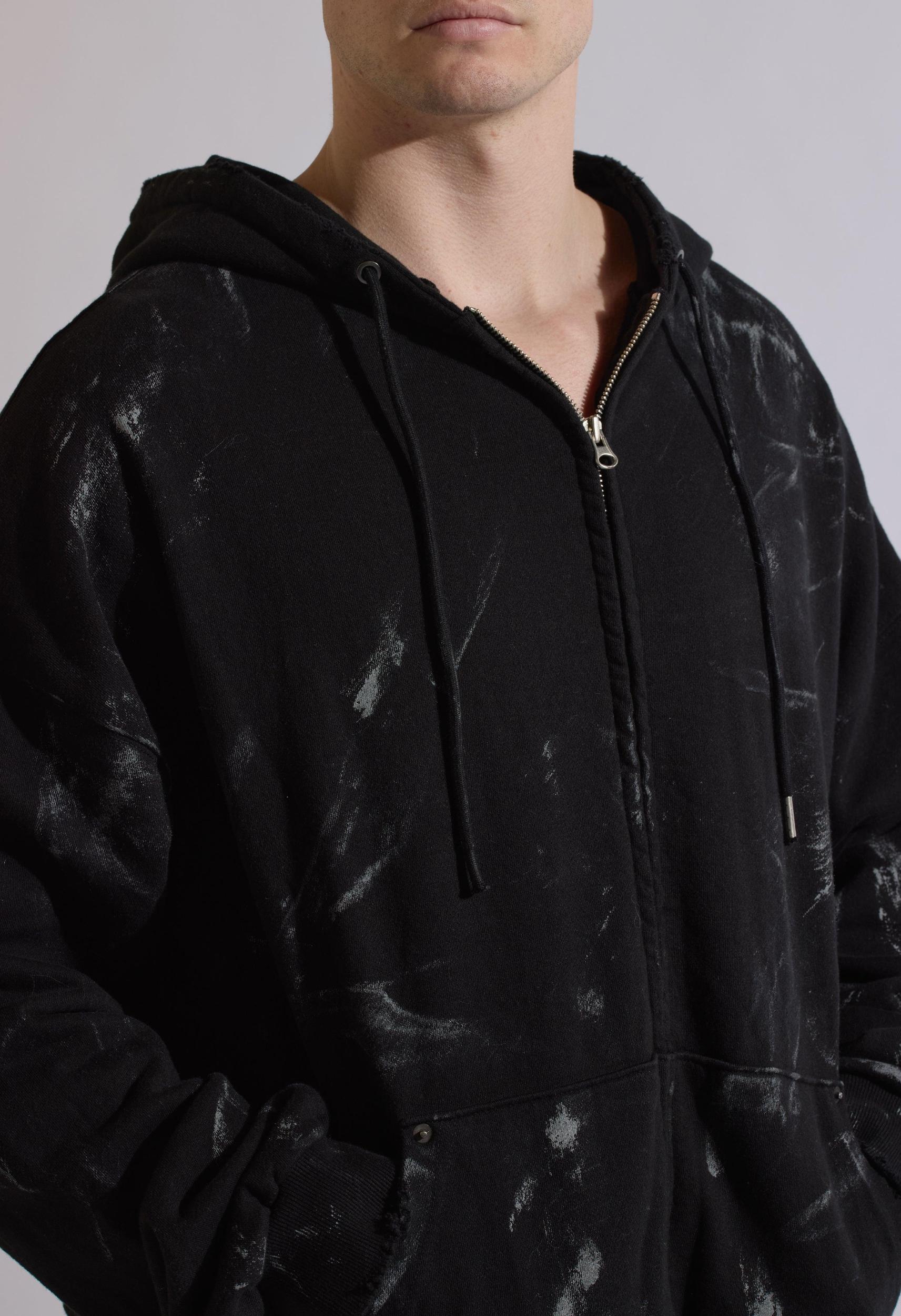 Acid Wash Hoodie Jacket Product Image