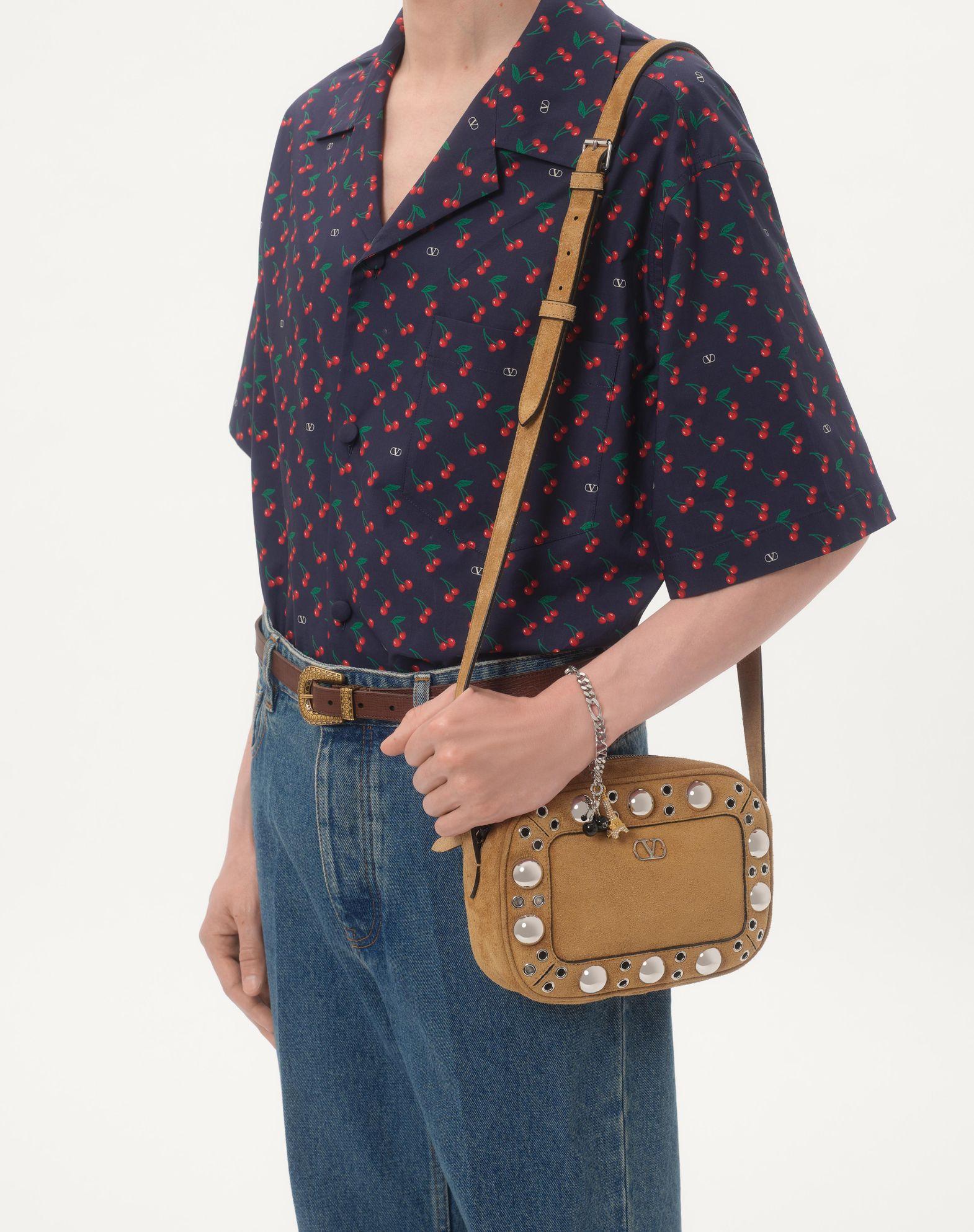 Cotton Poplin Bowling Shirt With Cherryfic Print Product Image