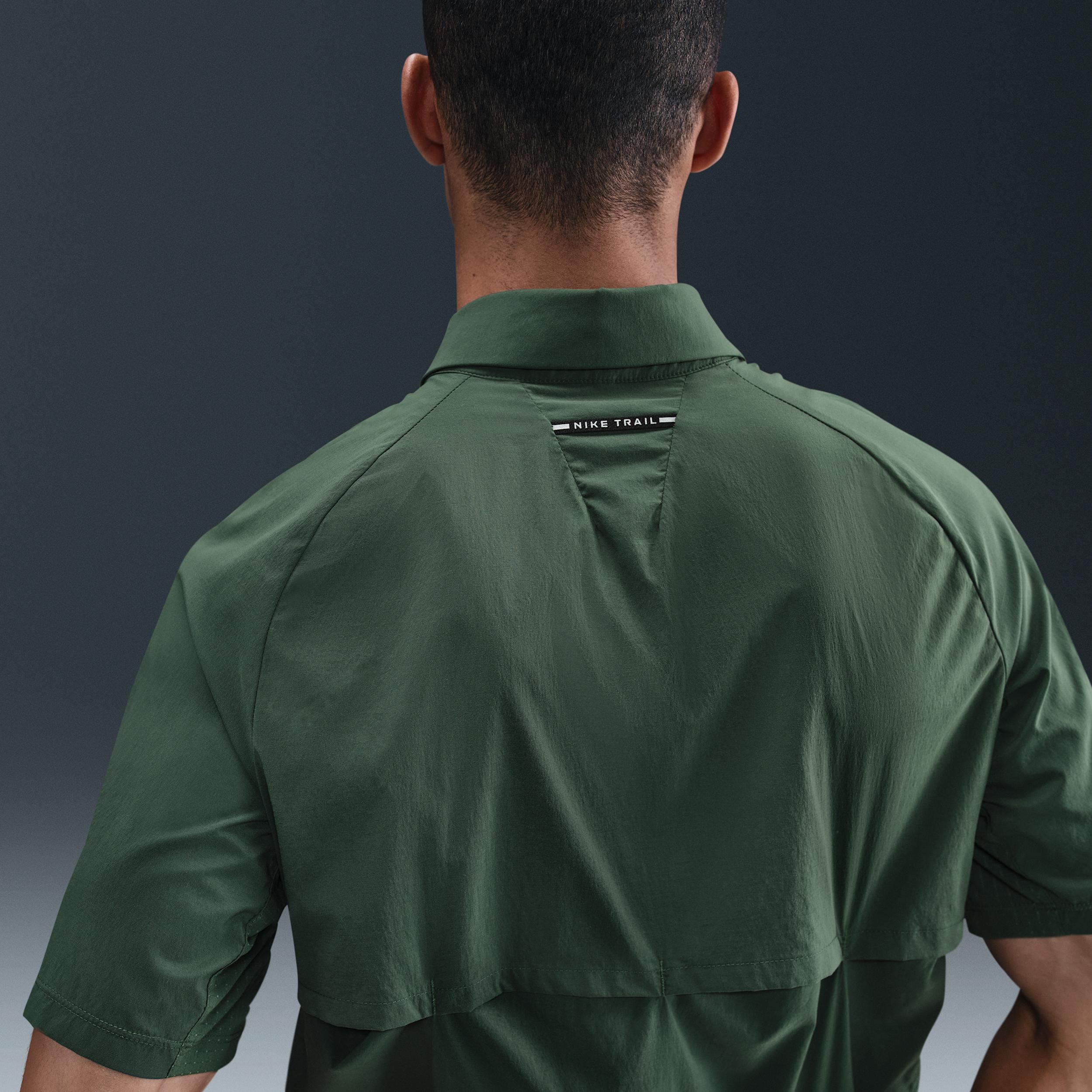 Nike Men's Trail Dri-FIT UV Running Button-Up Shirt Product Image