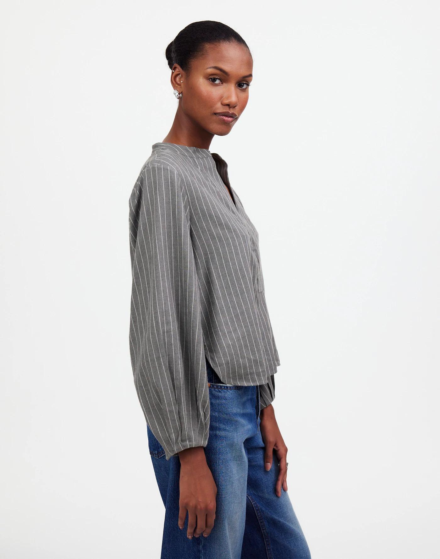 V-Neck Long-Sleeve Top Product Image