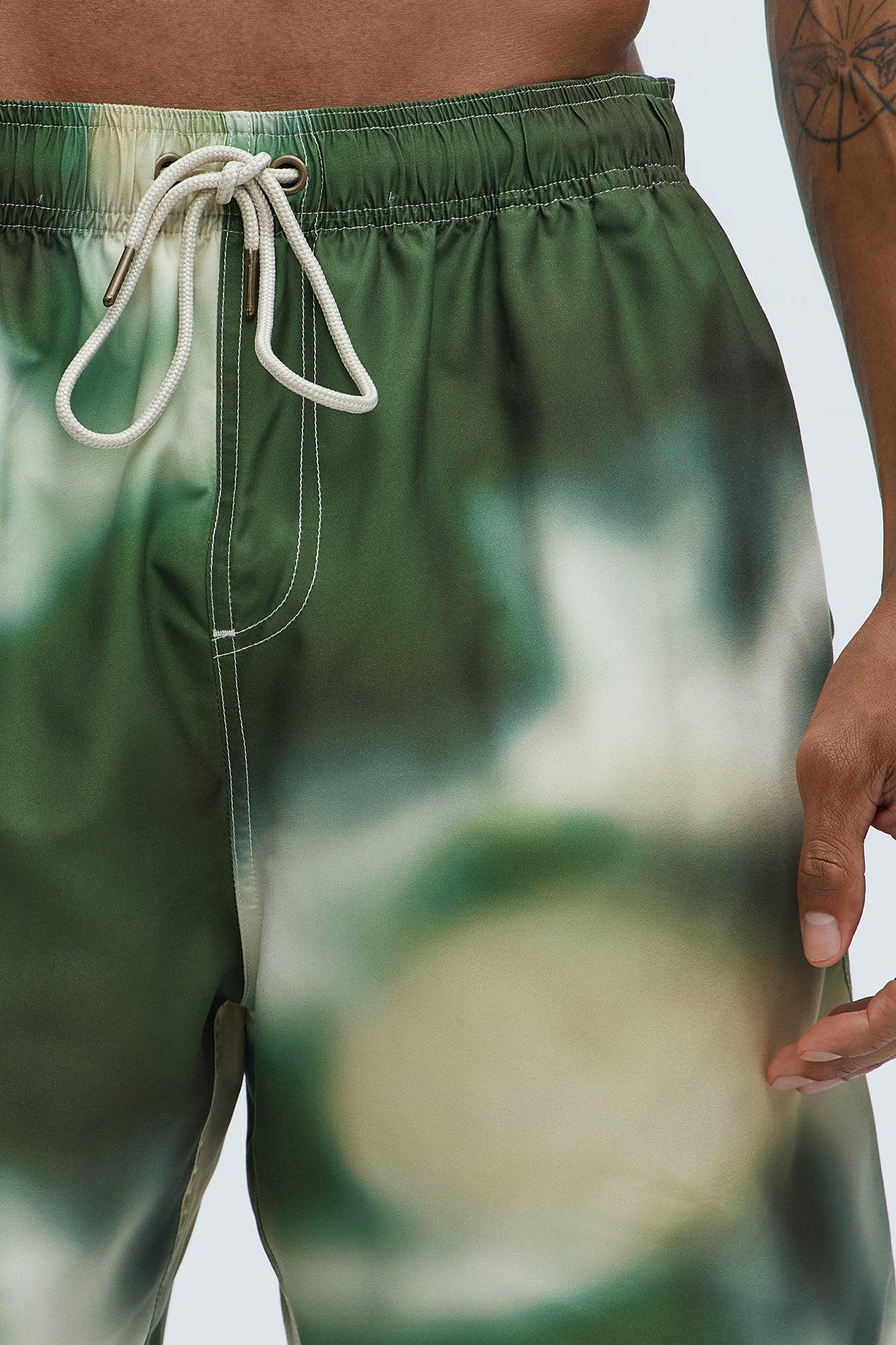 Ground Tie Dye Relaxed Short - Green/combo Product Image
