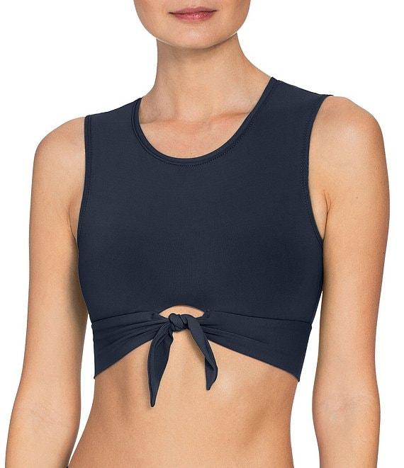 ROBIN PICCONE Ava Solid High Waist Swim Bottom Product Image