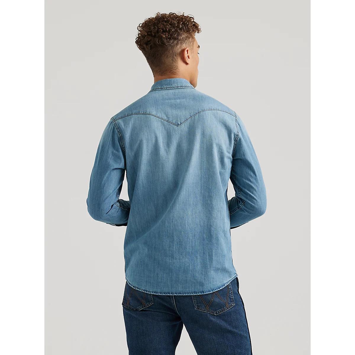 Wrangler x Buffalo Trace™ Men's Revival Shirt in Indigo Product Image