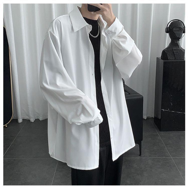 Long-Sleeve Plain Shirt Product Image