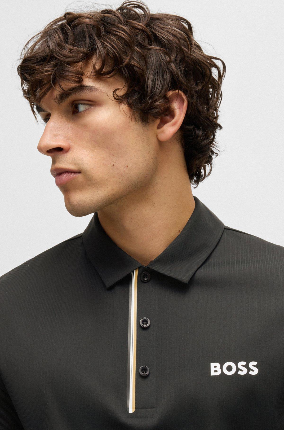 Paddy polo shirt in quick-dry ribbed fabric Product Image