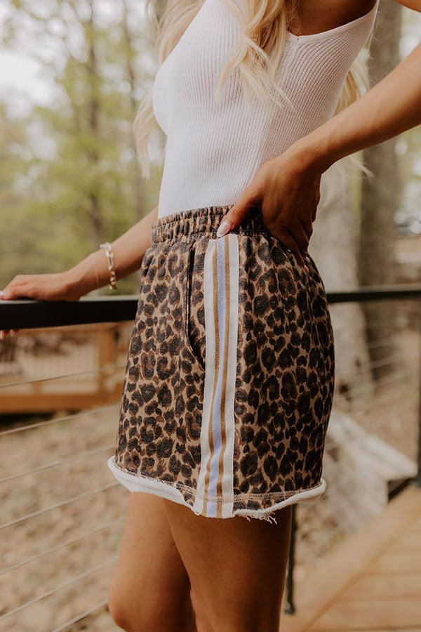 Chic Moment High Waist Leopard Shorts Product Image