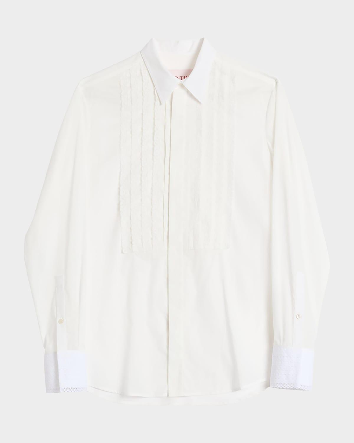 Mens Lace-Plastron Tuxedo Shirt Product Image