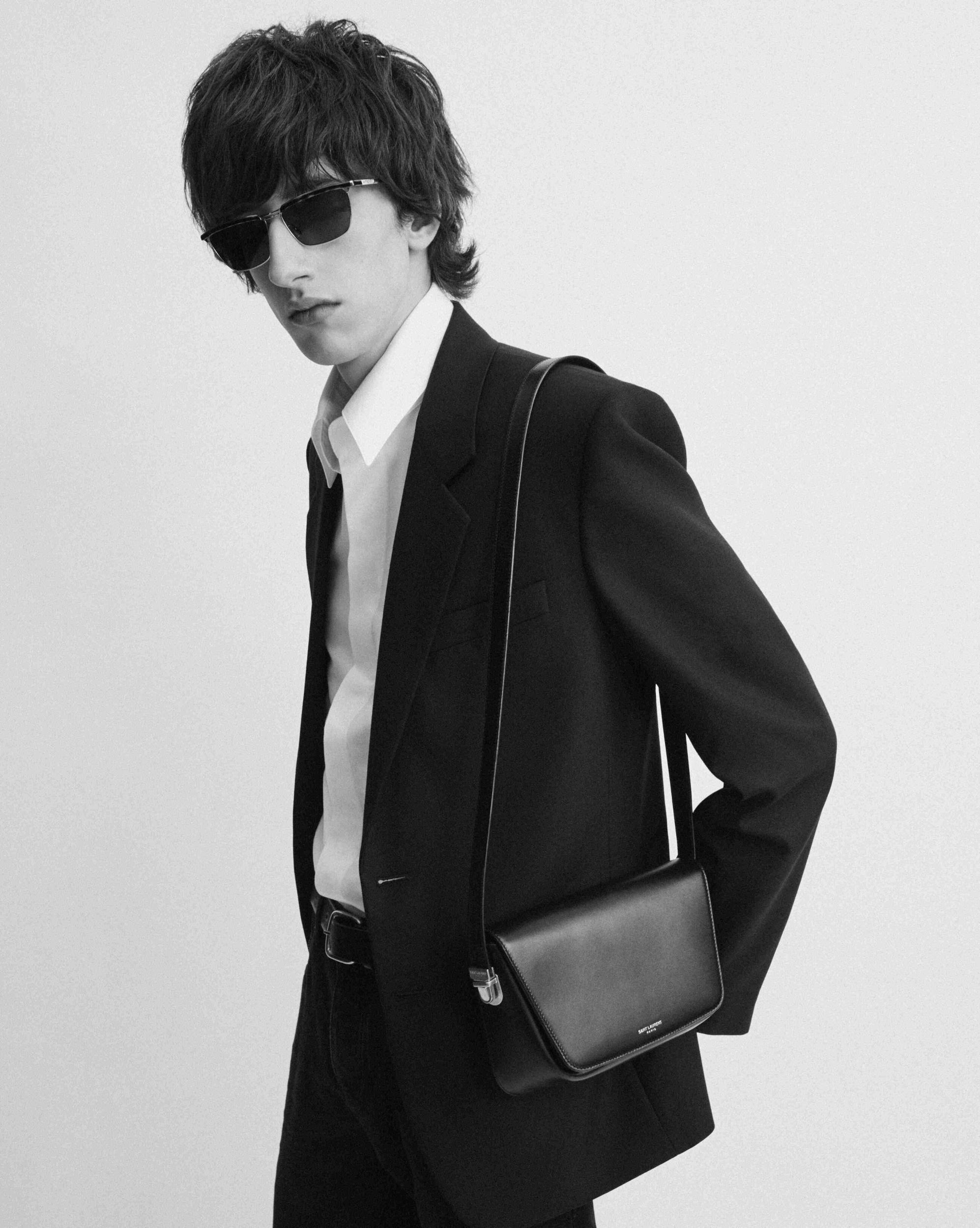 SAINT LAURENT small crossbody bag in smooth leather Product Image