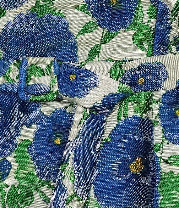 Sugarlips Cielo Floral Jacquard Scoop Neck Sleeveless Mini Dress Product Image