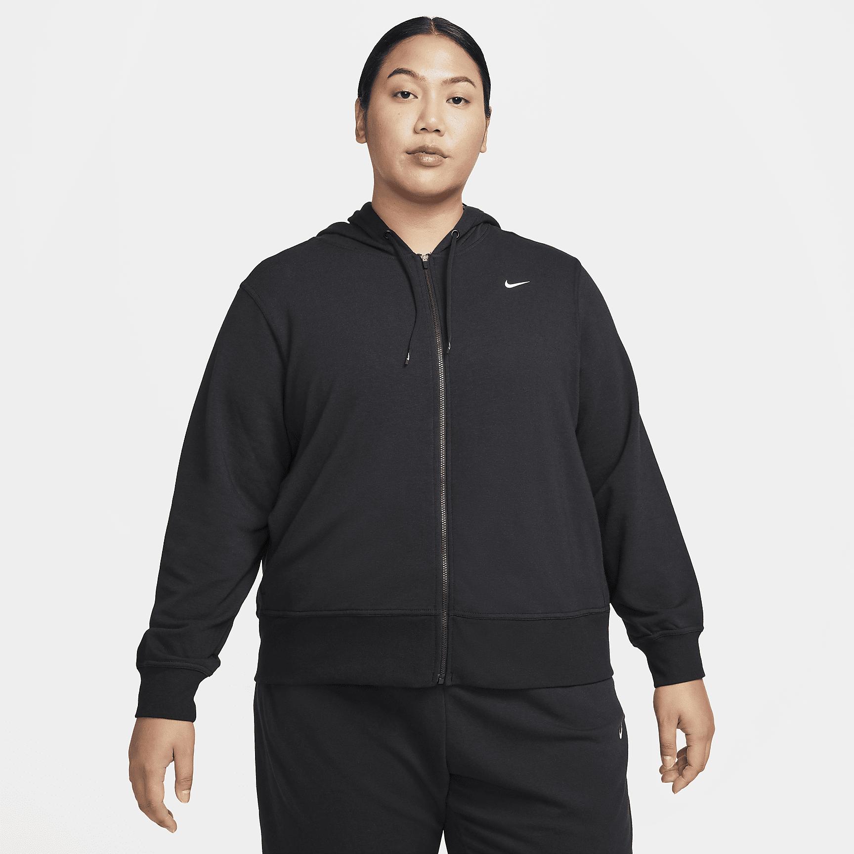Nike Dri-FIT One Women's Full-Zip French Terry Hoodie (Plus Size) Product Image
