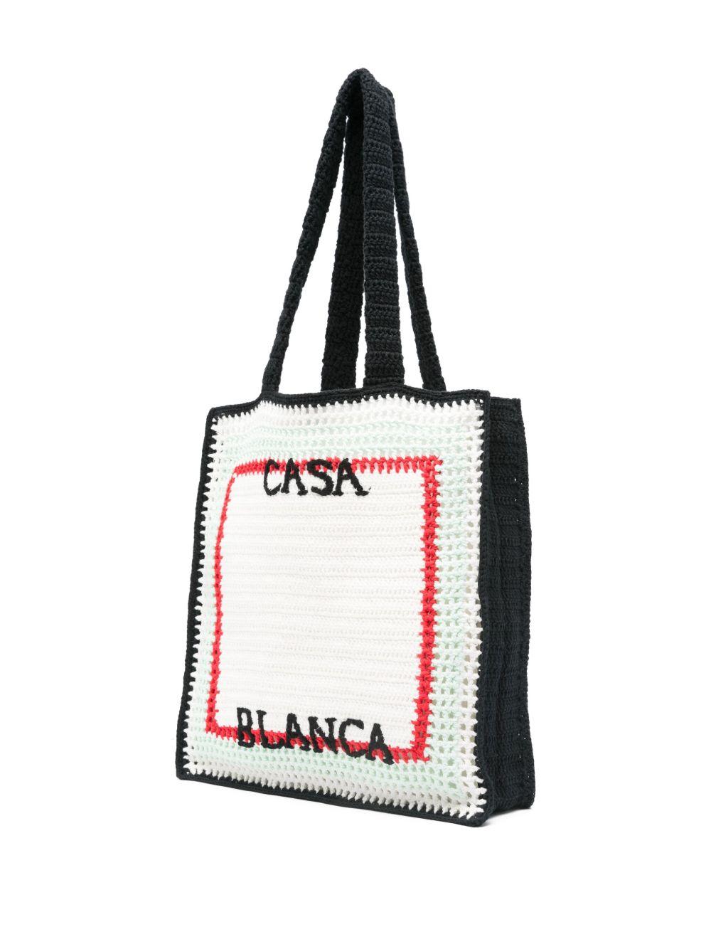 logo-embroidered tote bag Product Image