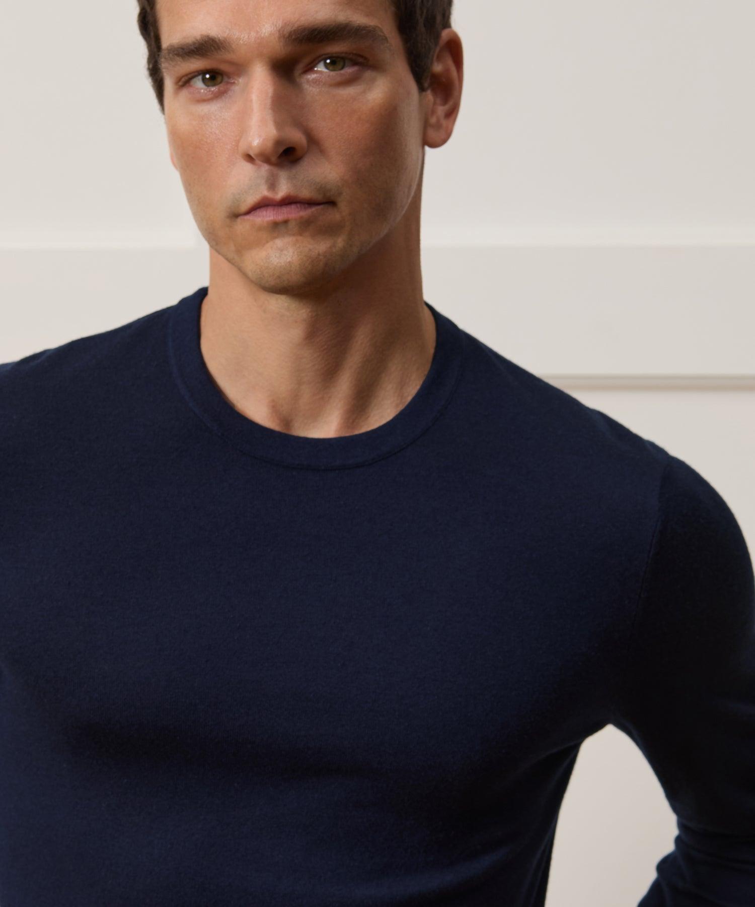 Silk-Cashmere Crewneck Sweater Product Image