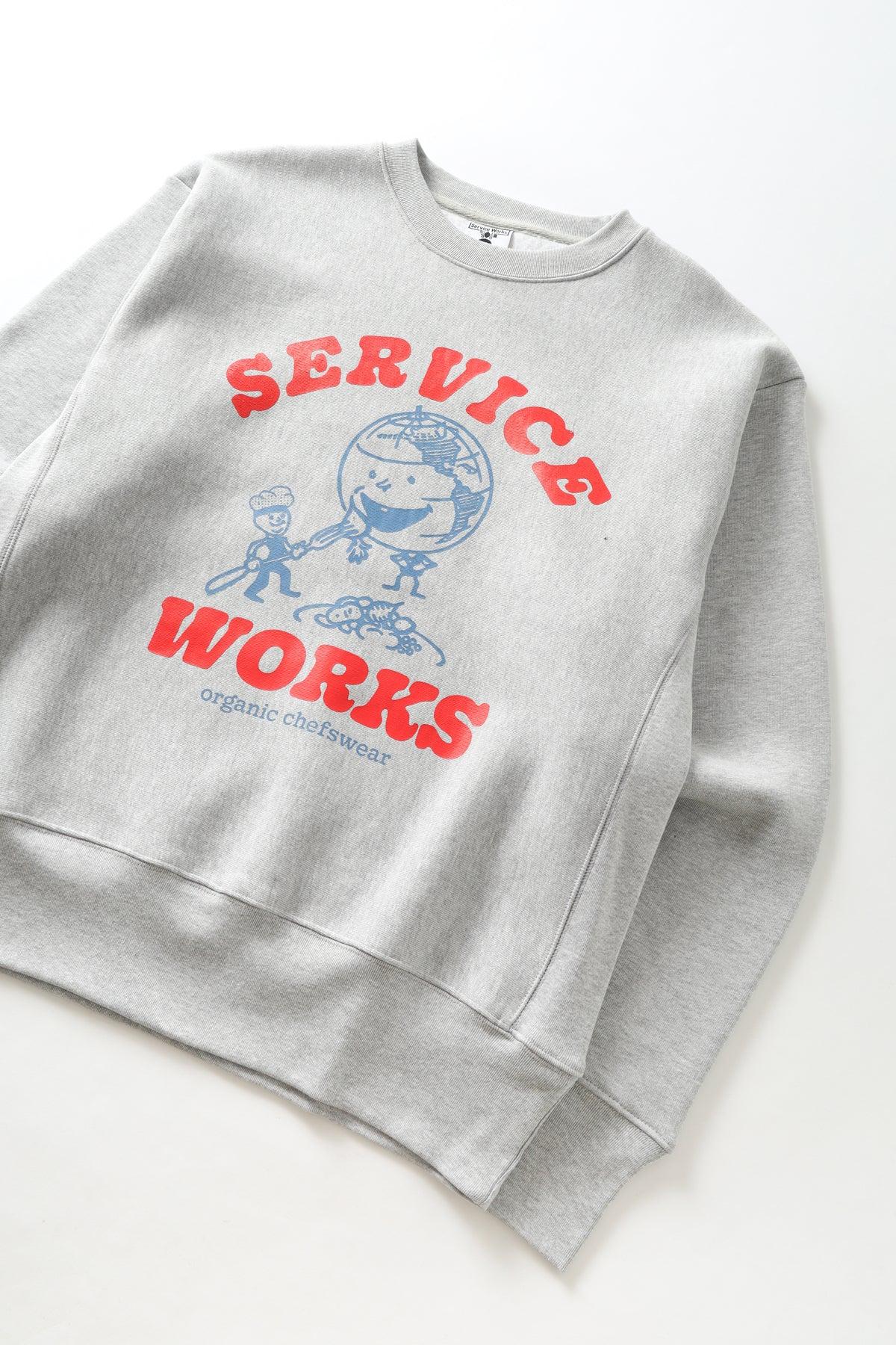 Service Works - Organic Chefswear Crewneck - Marl Grey Product Image