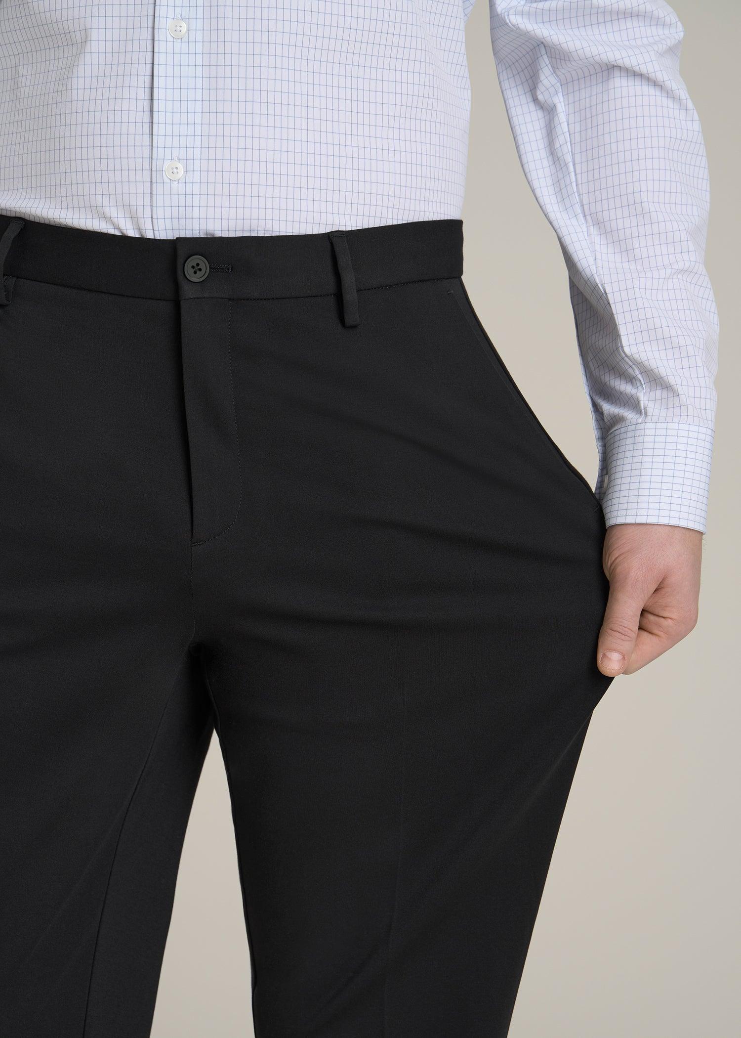 Flex Tech Suit Pants for Tall Men in Black Male Product Image