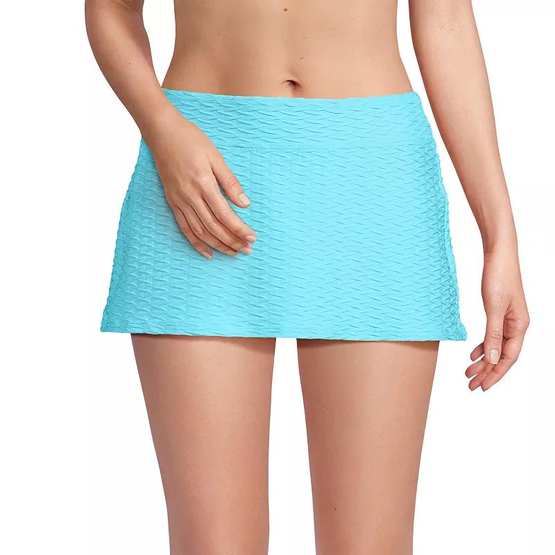 Women's Lands' End Textured Chlorine Resistant Mini Swim Skirt,  Product Image