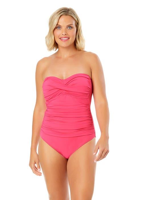 Anne Cole Women's Twist Front Shirred One Piece Swimsuit Product Image