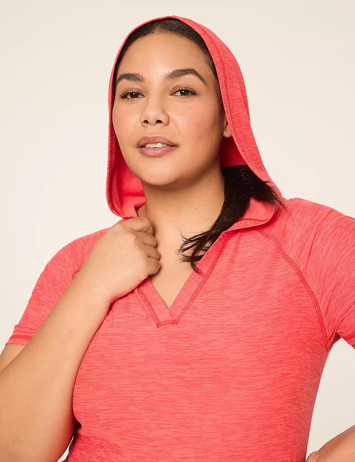 LIVI Soft Short-Sleeve Marl Hoodie Product Image