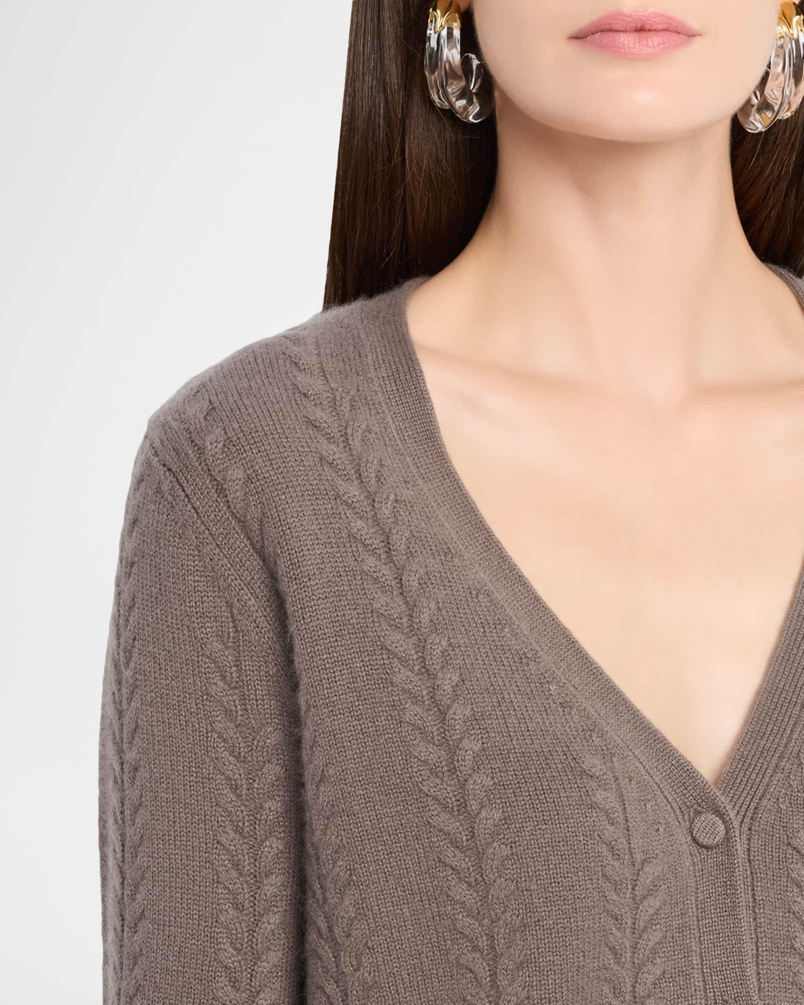 Cashmere Cable-Knit Cardigan Product Image